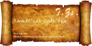 Tankóczi Zsófia névjegykártya